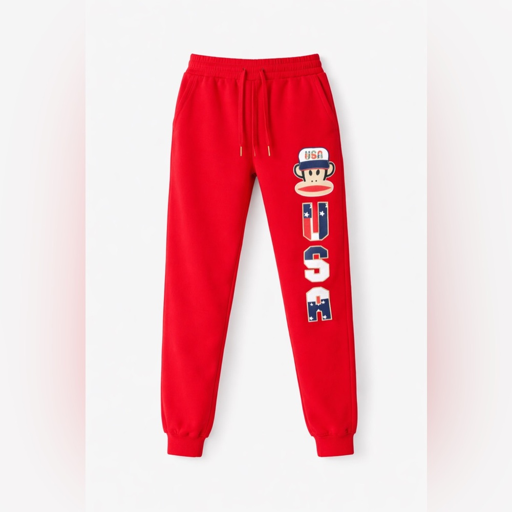 Paul Frank Red Jogger Sweatpants (Size M)
